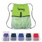 Custom Polyester Drawstring Sportspacks W/ Outside Mesh Pocket