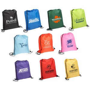 Personalized store drawstring backpack