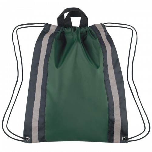 Promotional Small Reflective Polyester Drawstring Sports Bags